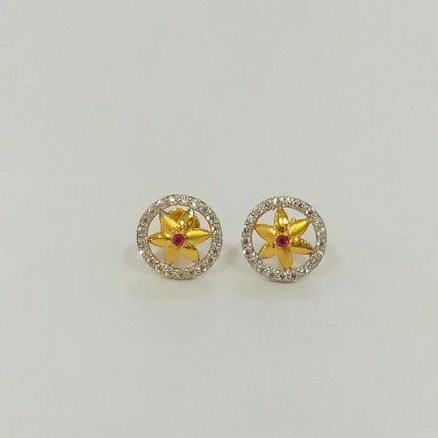 Gold Flower earrings